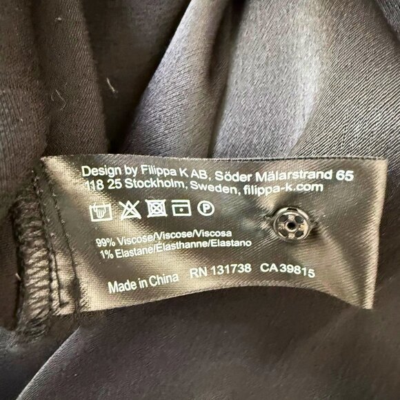 Filippa K Dress| Small | Satin Black - Picture 8 of 8